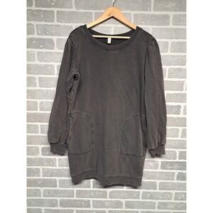 Daily Practice by Anthropologie Womens Gray Sweatshirt Pockets Dress Size Large‎